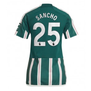 Manchester United Jadon Sancho #25 Udebanetrøje Dame 2023-24 Kort ærmer